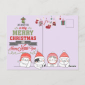 Vrolijk kerstBriefkaart Briefkaart (Achterkant)