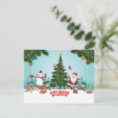 Vrolijk kerstBriefkaart Briefkaart (Staand voorkant)