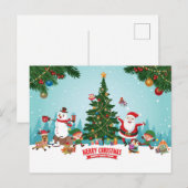 Vrolijk kerstBriefkaart Briefkaart (Voorkant / Achterkant)