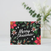 Vrolijk kerstBriefkaart Briefkaart (Staand voorkant)