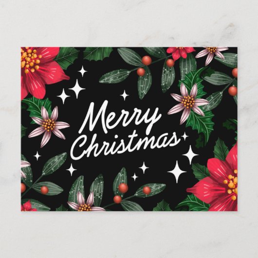 Vrolijk kerstBriefkaart Briefkaart (Voorkant)