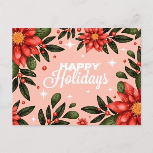 Vrolijk kerstBriefkaart Briefkaart (Voorkant)