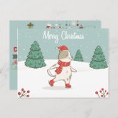 Vrolijk kerstBriefkaart Briefkaart (Voorkant / Achterkant)