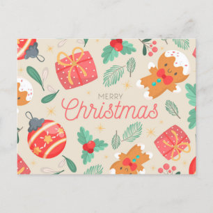 Vrolijk kerstBriefkaart Briefkaart