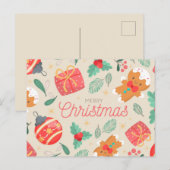 Vrolijk kerstBriefkaart Briefkaart (Voorkant / Achterkant)