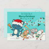 Vrolijk kerstBriefkaart Briefkaart (Voorkant / Achterkant)