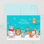 Vrolijk kerstBriefkaart Briefkaart (Voorkant / Achterkant)