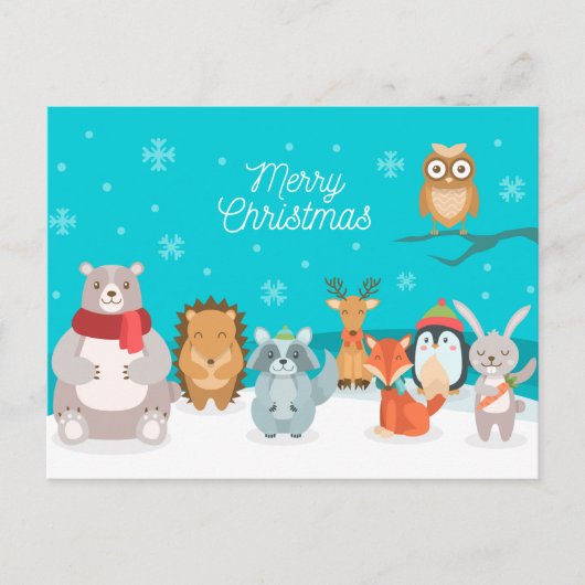 Vrolijk kerstBriefkaart Briefkaart (Voorkant)