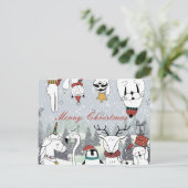 Vrolijk kerstBriefkaart Briefkaart (Staand voorkant)