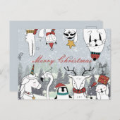 Vrolijk kerstBriefkaart Briefkaart (Voorkant / Achterkant)