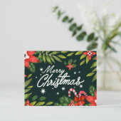 Vrolijk kerstBriefkaart Briefkaart (Staand voorkant)