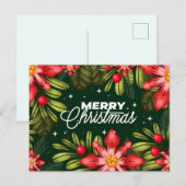 Vrolijk kerstBriefkaart Briefkaart (Voorkant / Achterkant)