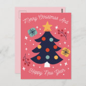 Vrolijk kerstBriefkaart Briefkaart (Voorkant / Achterkant)