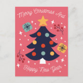 Vrolijk kerstBriefkaart Briefkaart (Voorkant)