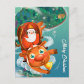 Vrolijk kerstBriefkaart Briefkaart (Voorkant)