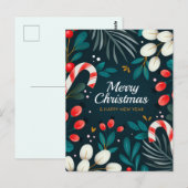 Vrolijk kerstBriefkaart Briefkaart (Voorkant / Achterkant)