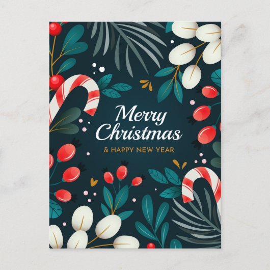 Vrolijk kerstBriefkaart Briefkaart (Voorkant)