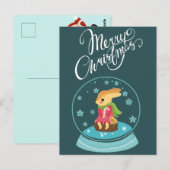 Vrolijk kerstBriefkaart Briefkaart (Voorkant / Achterkant)