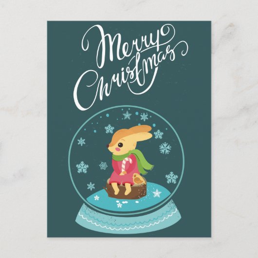 Vrolijk kerstBriefkaart Briefkaart (Voorkant)