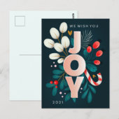 Vrolijk kerstBriefkaart Briefkaart (Voorkant / Achterkant)