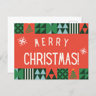 Vrolijk kerstBriefkaart Briefkaart