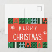 Vrolijk kerstBriefkaart Briefkaart (Voorkant / Achterkant)