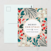 Vrolijk kerstBriefkaart Briefkaart (Voorkant / Achterkant)