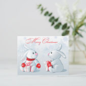 Vrolijk kerstBriefkaart Briefkaart (Staand voorkant)