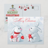Vrolijk kerstBriefkaart Briefkaart (Voorkant / Achterkant)