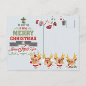 Vrolijk kerstBriefkaart Briefkaart (Achterkant)