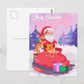 Vrolijk kerstBriefkaart Briefkaart (Voorkant / Achterkant)