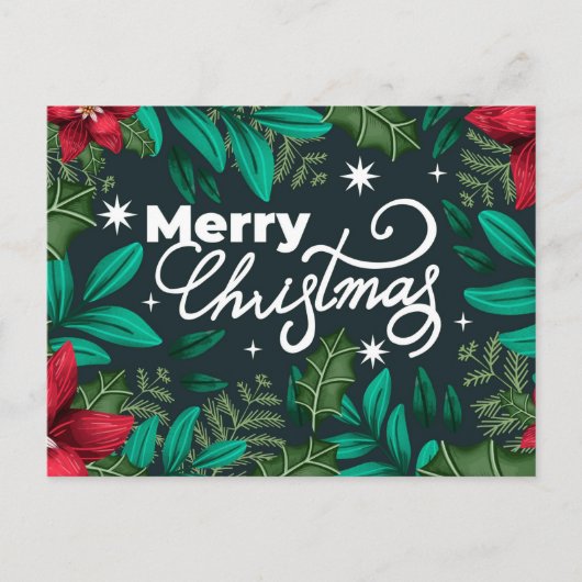 Vrolijk kerstBriefkaart Briefkaart (Voorkant)