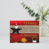 Vrolijk kerstBriefkaart Feestdagenkaart (Staand voorkant)