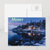 Vrolijk kerstBriefkaart Feestdagenkaart (Voorkant / Achterkant)