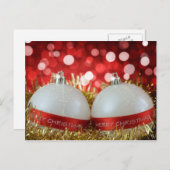 Vrolijk kerstbriefkaart feestdagenkaart (Voorkant / Achterkant)