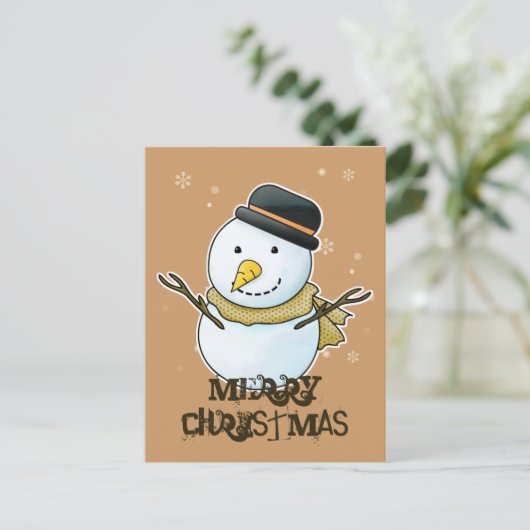 Vrolijk kerstBriefkaart Feestdagenkaart (Staand voorkant)