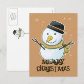 Vrolijk kerstBriefkaart Feestdagenkaart (Voorkant / Achterkant)