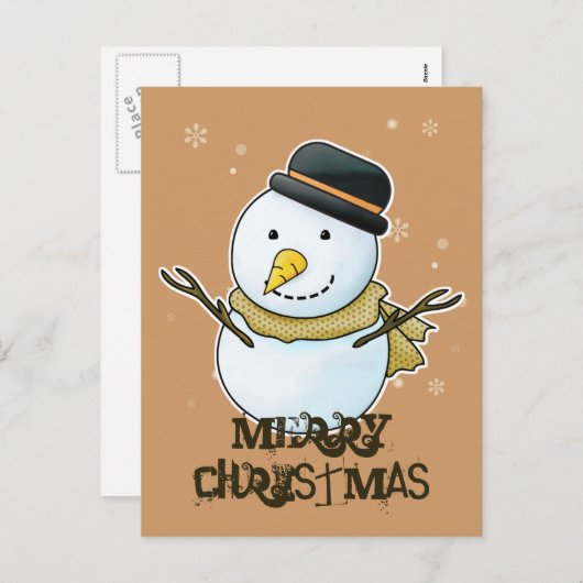 Vrolijk kerstBriefkaart Feestdagenkaart (Voorkant / Achterkant)