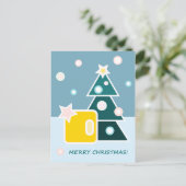 Vrolijk kerstBriefkaart Feestdagenkaart (Staand voorkant)