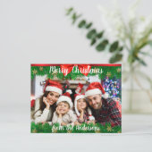 Vrolijk kerstBriefkaart Feestdagenkaart (Staand voorkant)