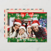 Vrolijk kerstBriefkaart Feestdagenkaart (Voorkant / Achterkant)