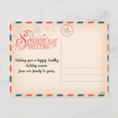 Vrolijk kerstBriefkaart Feestdagenkaart (Achterkant)