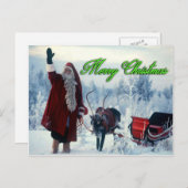 Vrolijk kerstBriefkaart Feestdagenkaart (Voorkant / Achterkant)