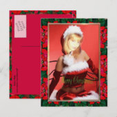 Vrolijk kerstBriefkaart Feestdagenkaart (Voorkant / Achterkant)