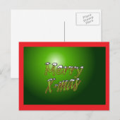 Vrolijk kerstBriefkaart Feestdagenkaart (Voorkant / Achterkant)