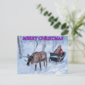Vrolijk kerstBriefkaart Feestdagenkaart (Staand voorkant)