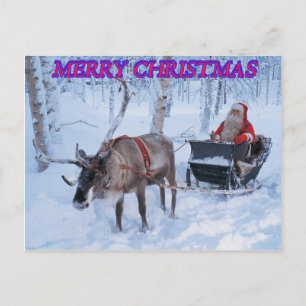 Vrolijk kerstBriefkaart Feestdagenkaart