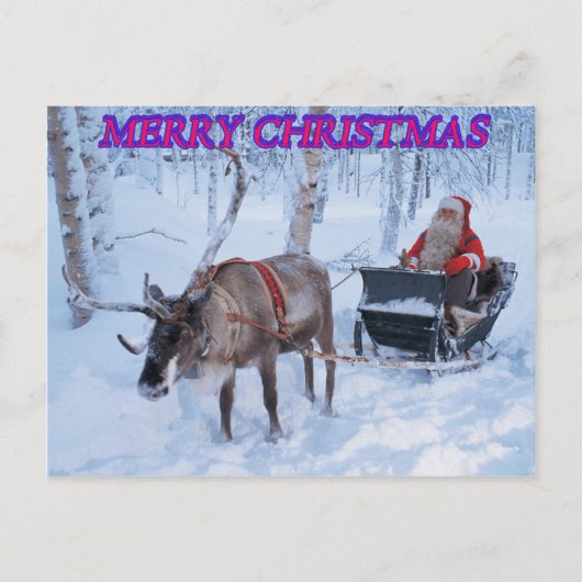 Vrolijk kerstBriefkaart Feestdagenkaart (Voorkant)