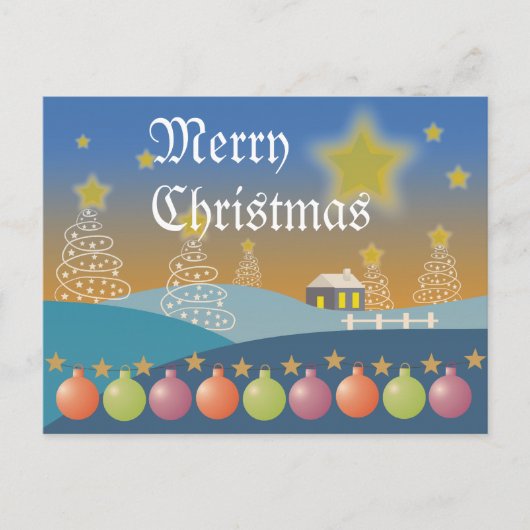 Vrolijk kerstBriefkaart Feestdagenkaart (Voorkant)