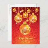 Vrolijk kerstBriefkaart Feestdagenkaart (Voorkant / Achterkant)